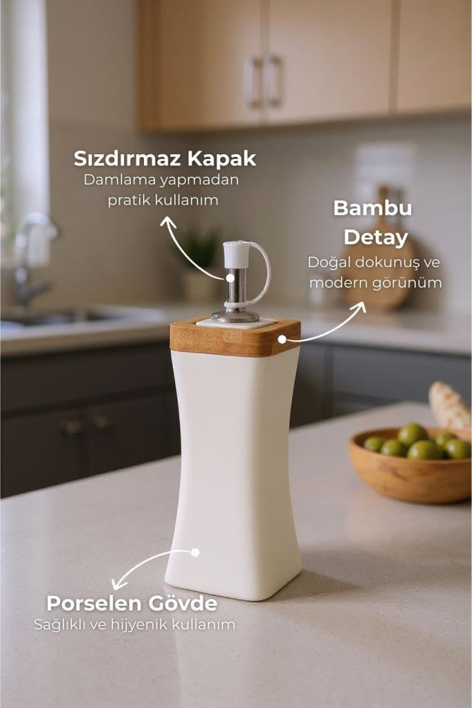 Bambum Shaggy - Bambu Standlı Yağlık Sirkelik Tuzluk Ve Biberlik