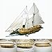 Gigicloud DIY Hobby Wooden Ship, 1:100 Scale Wooden Wood Sailboat Ship Kits Home DIY Model Home Decoration Boat Gift Toy Assembly Model Boat Kits Sailing Boat Kit Decor Toy Gift for Kids
