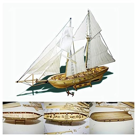 EastVita Wooden Model Ships Kits to Build for Adults, Wooden Ship Model Kit, 1/100 Scale Wooden Wood Sailboat Ship Kits for Collections Handmade Competition Boat Model Hobby
