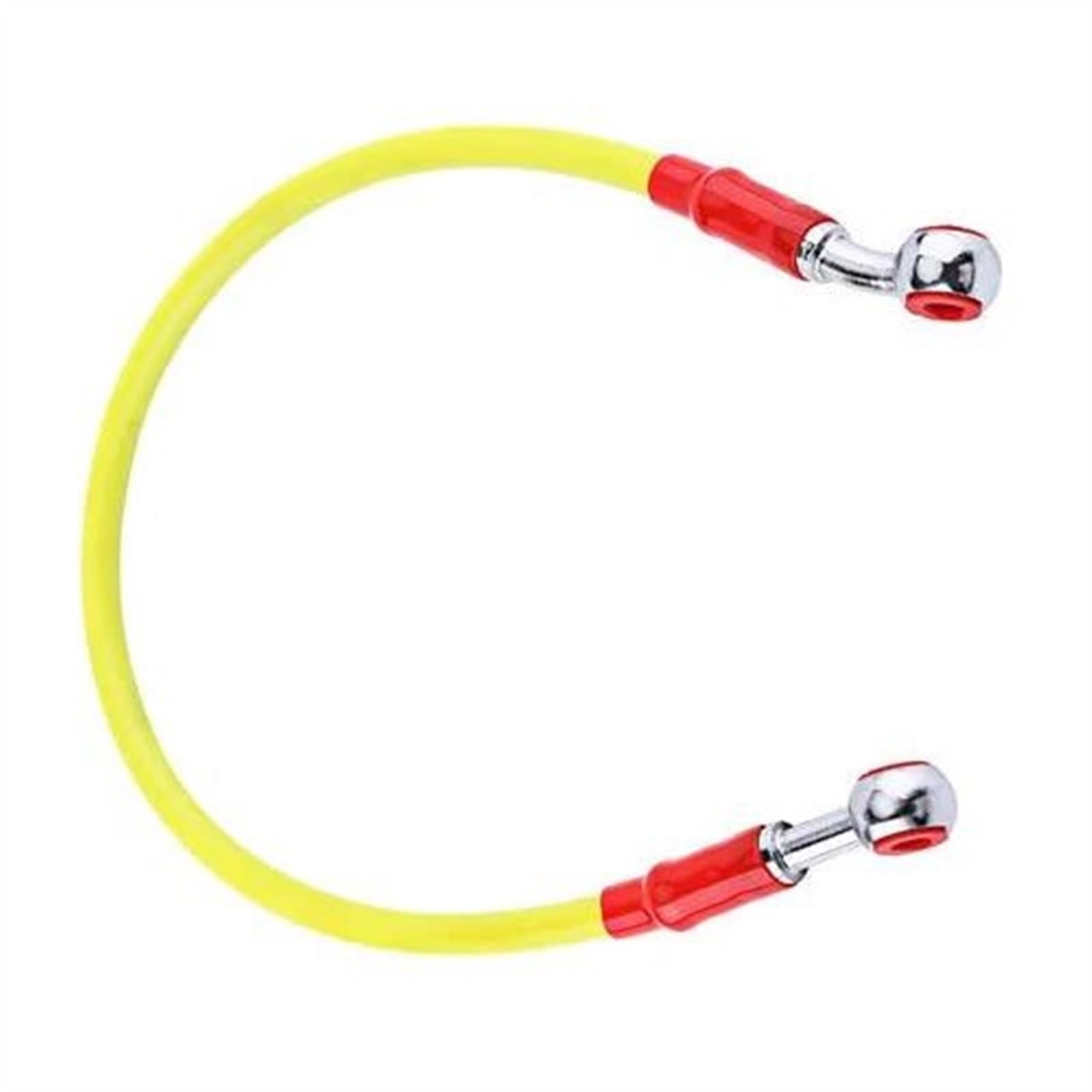 Ksxzw Yellow Motorbike Part Universal 90Cm Motorcycle Brake Oil Hose Tube Line Fitting Stainless Steel Braided