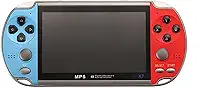 Console de videogame,Console de videogame X7 de 4,3 polegadas Jogres de videogame portáteis Double Rocker 8GB de memória integrada 1000 Games MP5 controlr de jogo Saída de TV