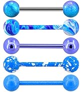 FDCGAS Zungenpiercing Set - 30 Stück Acryl Barbells