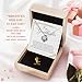 Larvincy Granddaughter Gifts From Grandma Grandpa - To My Granddaughter Necklace With Heartfelt Message & Elegant Box, Jewelry Gift For Birthday, Graduation, Valentines, Mothers Day, Christmas & More