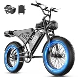 GWEIT Electric Bike for Adults, Electric Dirt Bike with 2500W Peak Motor, 36Mph & 100 Miles Range, Off-Road Ebike with NFC Unlock, 48V 20AH Removable Battery, 20' Fat Tire Commuter E Bike