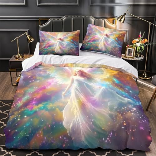 Housse de couette fleurs d'amandier grand confort en microfibre - 2