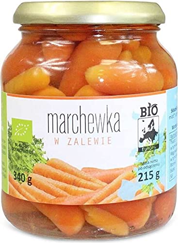 Pickled Carrot Jarred BIO 340 g (215 g) - BIO EUROPA