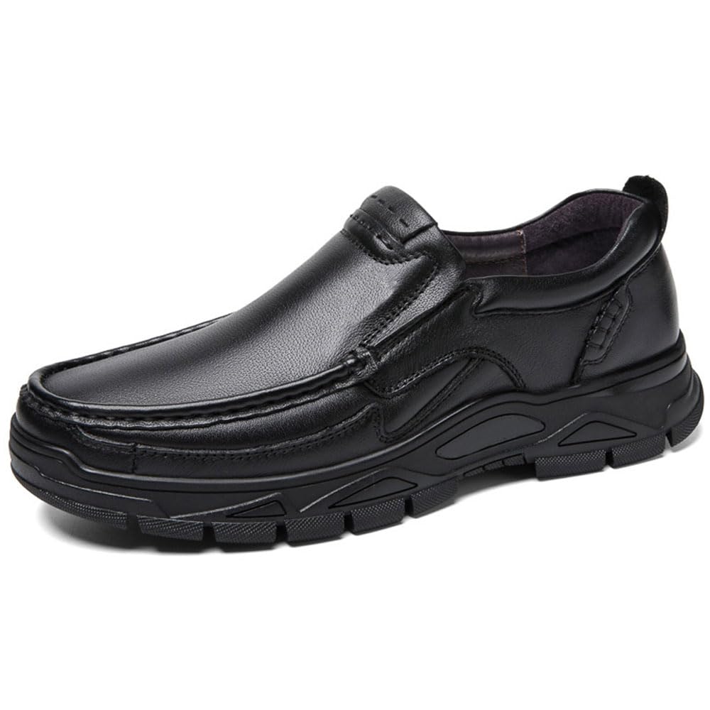 Mens Casual Shoes Loafers Slip-on Leather Shoes for Dress Business Working Office