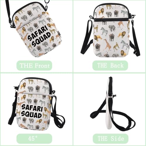 CHOORO Safari Squad Lover Gift Safari Squad Crossbody Bag Safari Journal Small Sling Bag Safari Trip Wild Life Lover Gift3
