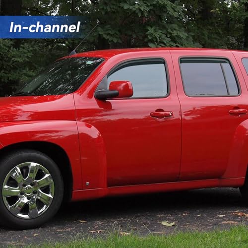 Image of in-Channel Window Visors Rain Guards Shield for 2006-2011 Chevy HHR, Window Vent Wind Deflectors Visors Shades for 06-11 HHR