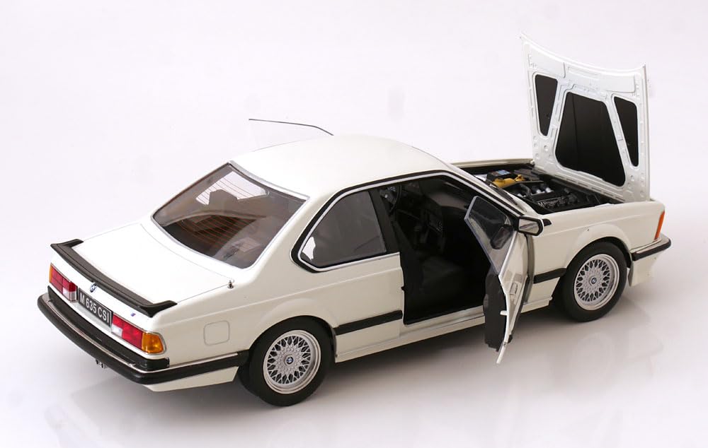 KK Scale KKDC120164 - M635 CSI White 1987 - Scala 1/12 - modellino Auto
