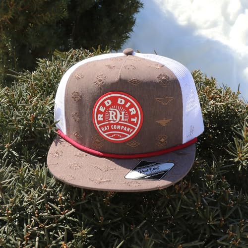 Image of Red Dirt Hat Company The Ruins Brown /White Cap