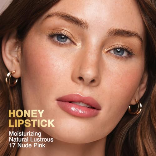 Image of evpct Nude Pink Honey Lipstick Moisturizing Tinted Lip Balm for Older Women