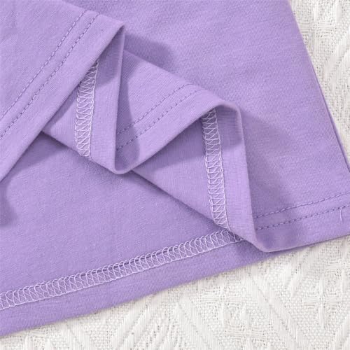 Image of 4th Birthday Outfit Girl,4 Year Old Fourth Four Shirt Skirt Outfit for Toddler Girls