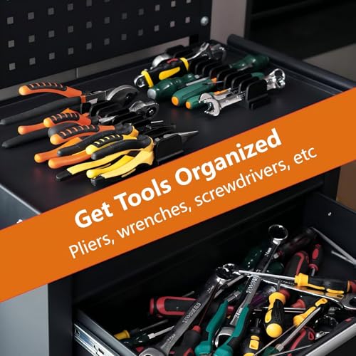 Image of DEHOYI 24 pcs Magnetic Plier Organizer Set for Toolbox & drawer Storage|Modular Plier holders for Mechanics, Technicians, Space-Saving & Quick-Access,Gift for father and boyfriend(Blue)