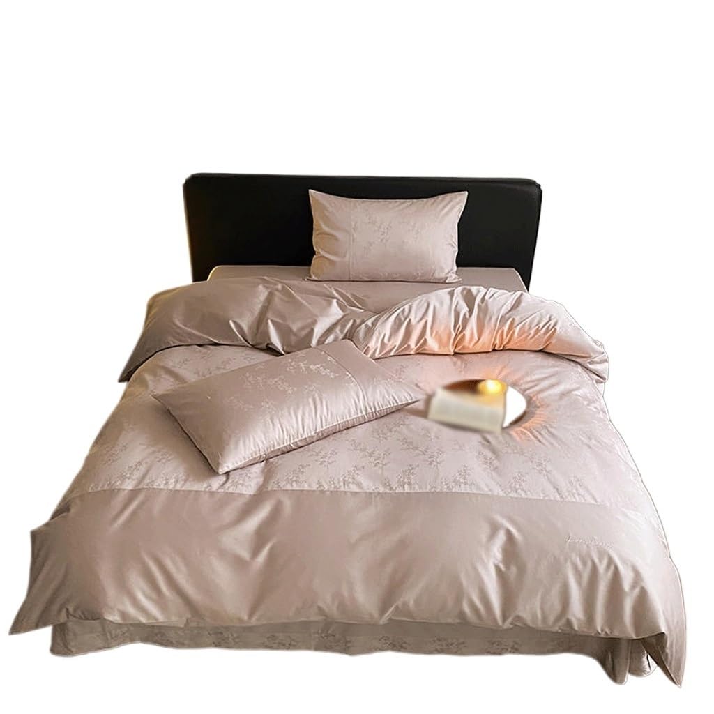 Juego de cuatro piezas de algodón de fibra larga premium para cama matrimonial de 200x230cm