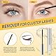 Wimpernkleber Bond and Seal and Entferner Kit，LANKIZ Wimpern Kleber 7 tage halt Schwarz Wasserfest Stark für DIY Cluster Extensions Lash Glue Entferner