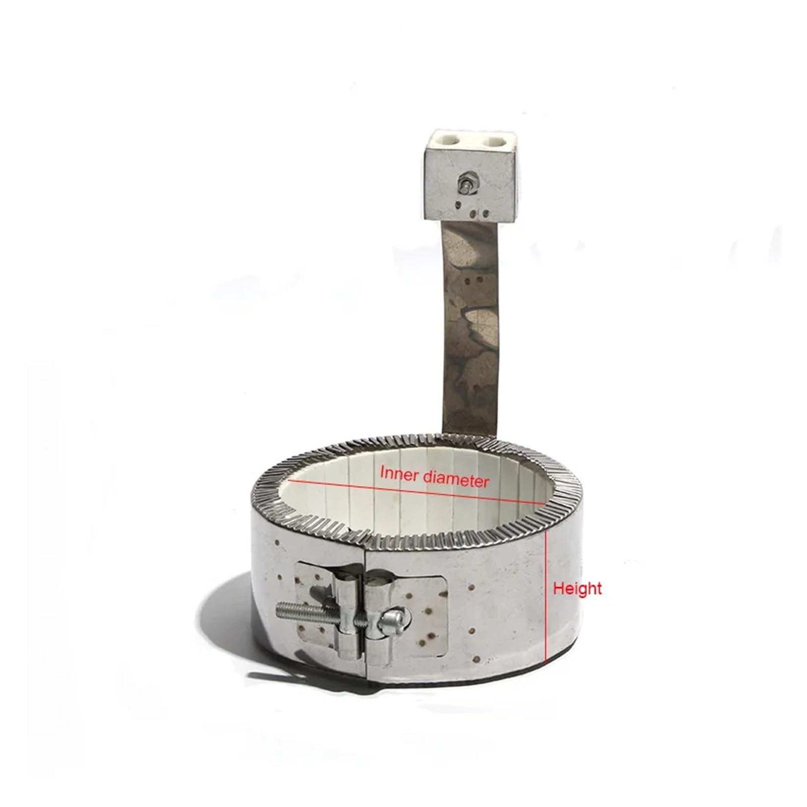 110 V/220 V/380 V Ceramiczne grzejniki taśmowe Element grzejny 120x50/60/80/90/100mm(A-110V-1700W120x90mm(IDxH))