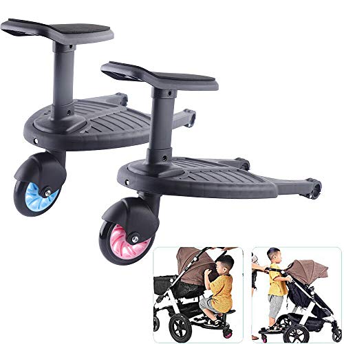 25kg Kiddy Buggyboard + Sitz für Kinderwagen Rollbrett Board Trittbrett Farbwahl