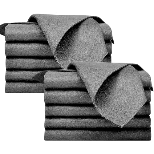 Paño de Limpieza Mágico 30x30cm, 10 Piezas Trapo de Limpieza de Microfibra Reutilizable, sin Rayas, Microfiber Towels, para Limpiar Cristal Espejos, Cocina, Baño, Vidrio, Ventana, Coche