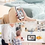 Anna Bella Digital Picture Frame 10.1 Inch IPS HD Touch Screen WiFi Smart Digital Photo Frame with Auto-Rotate, Easy Setup to Share Photos or Videos Remotely via AiMOR APP Black - Image 2