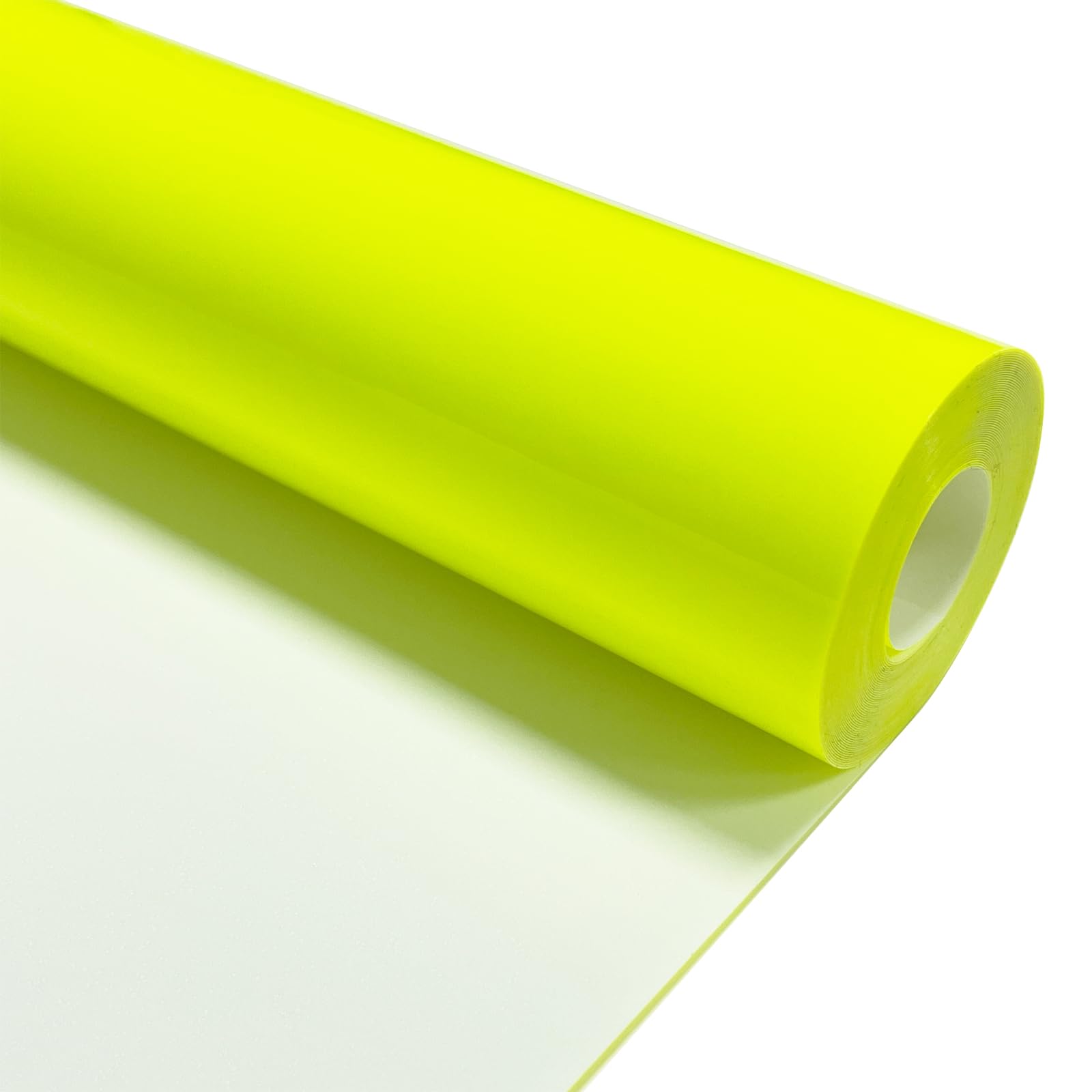 Neon Yellow Heat Transfer Vinyl HTV Roll 12" x 20ft. | Easy to Cut, Weed &amp; Transfer, Iron On Vinyl for Cricut, Silhouette Cameo &amp; Other Craft Cutter Cutting Machine