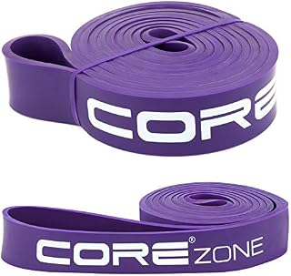 COREZONE Resistance Band | Home Gym Exercise Workout Bands for Butt, Leg, Glute, Yoga, Pilates, CrossFit, Fitness, Physical Therapy, Stretch | Multicoloured Resistance Bands for Men & Women