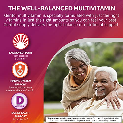 Geritol, Multivitamin Supplement, Contains B-Vitamins, Antioxidants, Vitamins C, E & D And Iron, 26 Essential Vitamins And Minerals, Gluten-Free, Non-Gmo, No Artificial Sweeteners, 40 Tablets #TOP1