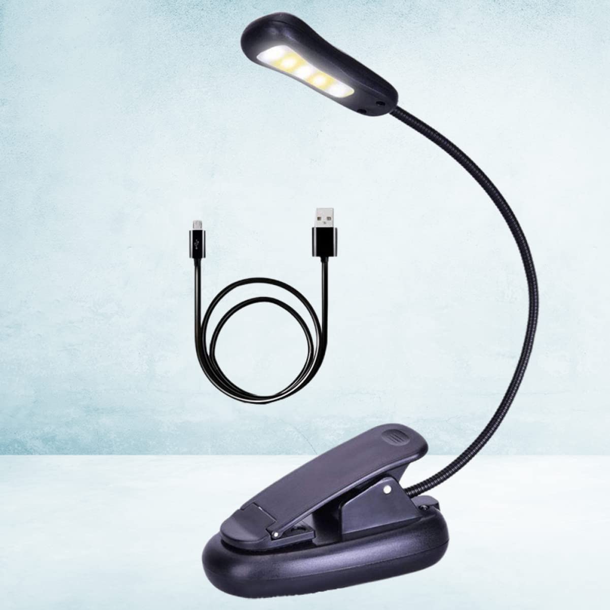 KKXXYQFC Lampada 1pc 3 9 Lampada da Tavolo da scrivania Lampada da Tavolo Ricaricabile Lampada da Tavolo Lampade da scrivania a LED Luce da Lettura con Clip Luce Notturna da Comodino Morsetto sulle