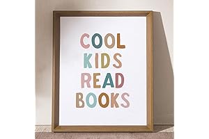 Enticing Kid-Oriented Playroom Art: 'Cool Kids Read Books'