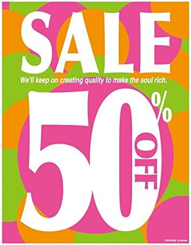 Amazon 店舗装飾 カラフルポップ セール ポスター 50 Off 10枚 Cps P50 ウォールステッカー オンライン通販