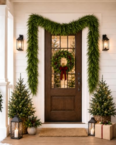6 FT Christmas Cedar Garland DROPS TO - image 6