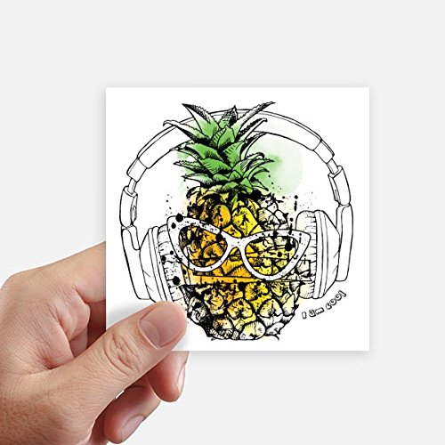 Autocollant carré 10CM fruit pour mur valise ordinateur portable - 2