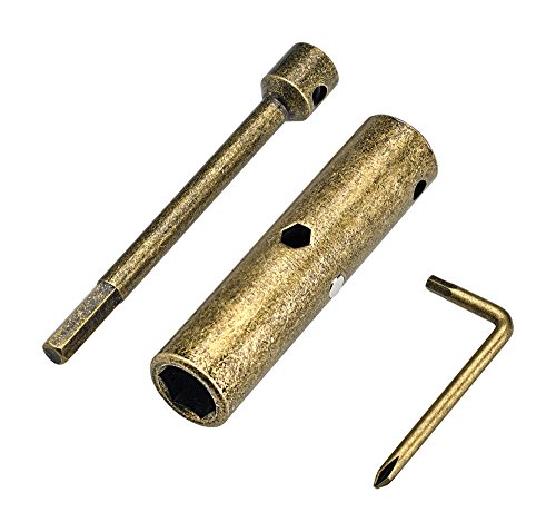 Radeckal Compact Pocket Skate Tool- T Tool All In One Skate Tool For Skateboards, Longboards, Mini Skateboards, And Cruisers- Collapses To A Compact Size To Fit In Your Pocket (Gun Barrel) #TOP1