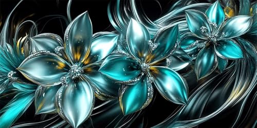 Diamond Painting Orchidea, DIY 5D Diamond Art Painting Kit Completo Linea Diamond Painting Adulti, Diamantini Crystal Art Ricamo a Punto Croce Paintings Kits, Passatempo Per Adulti, 90x180cm -241