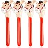 4 Pieces Inflatable Stick Horse Inflatable Horsehead Stick Balloon for Theme Birthday Party Decoration Supply, 37 Inches