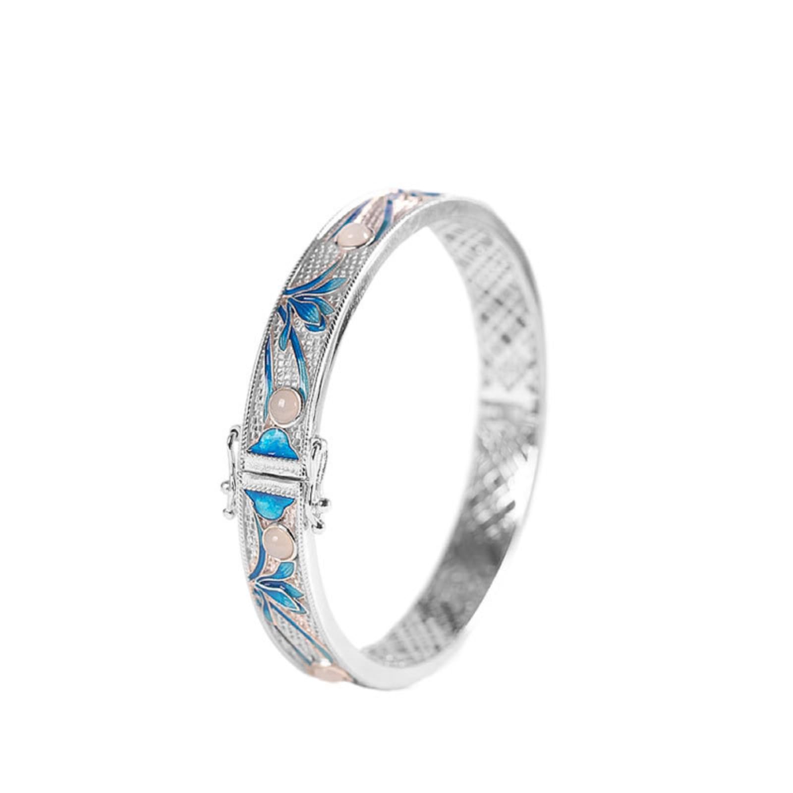Braccialetti d'argento, braccialetti vintage, Bracciale rigido aperto in argento sterling S925 con nefrite, artigianato tradizionale, accessorio perfetto for appuntamenti e feste