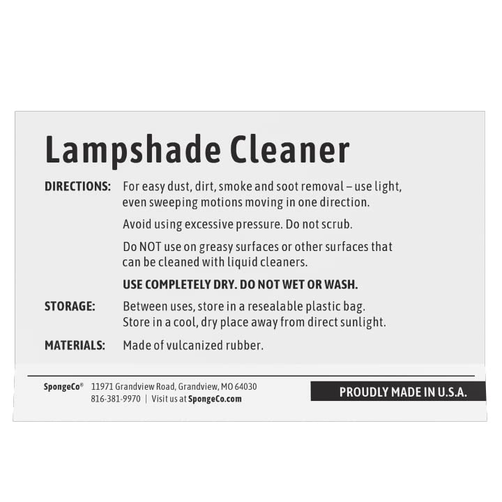 Image of Sponge Lamp Shade and Fabric Cleaner - 2 Pack