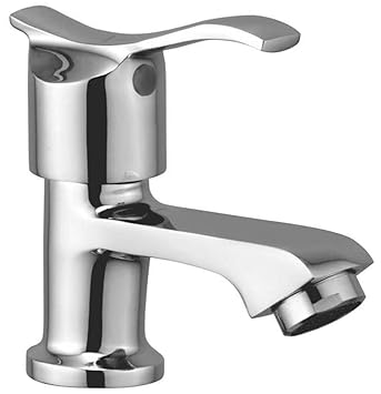 Oleanna Oalpc Angel Brass Quarter Turn Fittings Pillar Cock (Silver, Chrome Finish)