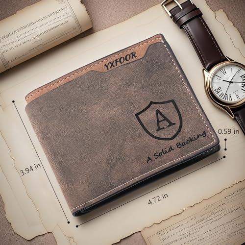 Personalized Wallet for Men - Customized Wallets Engraved with Names and Special Designs, Unique Gift for Husband, Dad, Boyfriend, Grandpa, Son, Groomsmen,Gifts for Father's Day2
