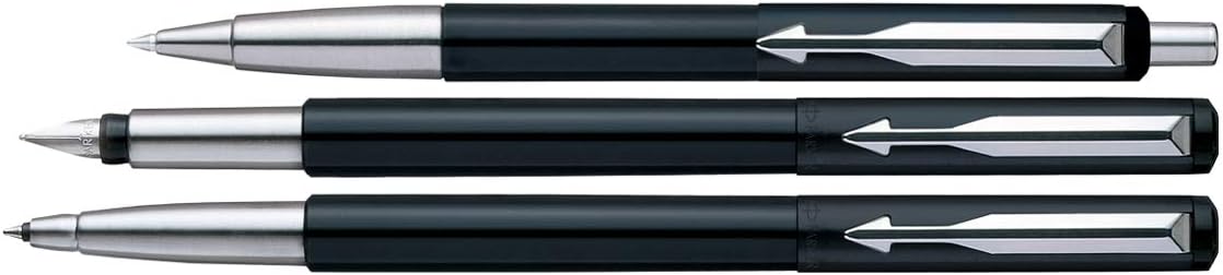 Parker Vector Standard Fountain Pen, Roller Ball Pen Black