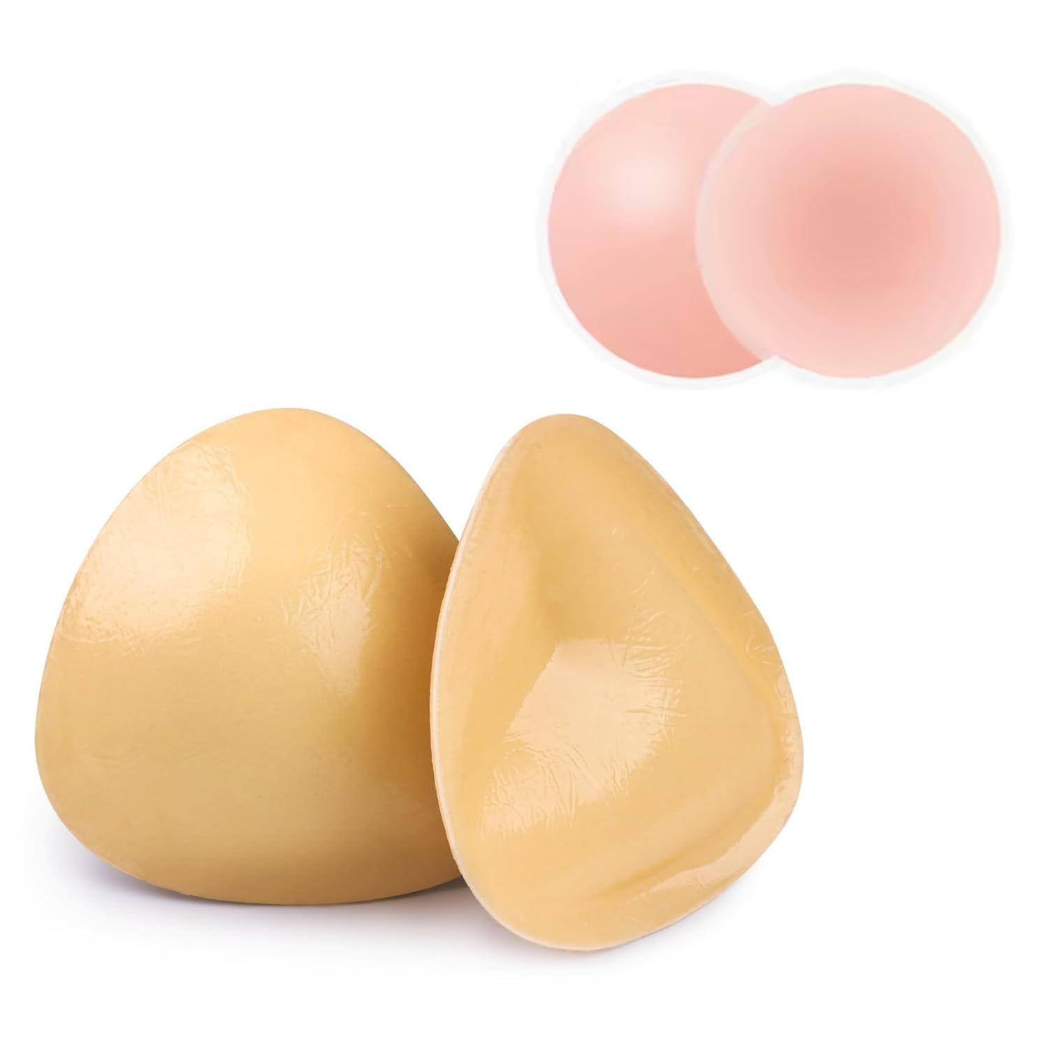 caredone Double-Sided Sticky Bra Pads + Free Nipple Cover Sticky Bra Inserts Lightweight and Natural Looking Breast Enhancers for The Perfect Lift-picture-18