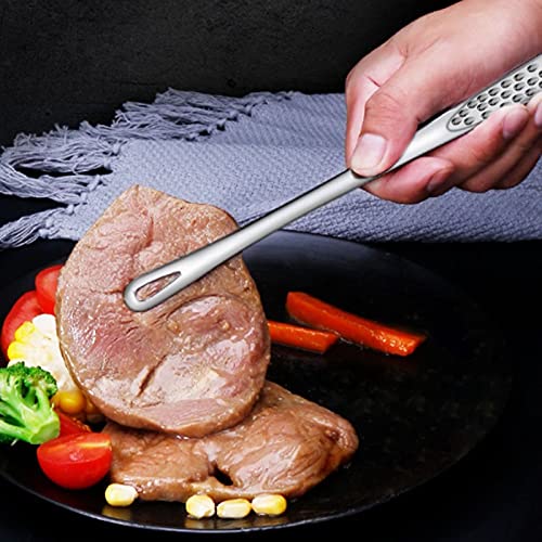Pinces de Cuisine Pinces en Acier Inoxydable, pour Buffet, pâtisserie, Barbecue, Taille : 24 x 1,3 cm, Facile et Pratique à Nettoyer