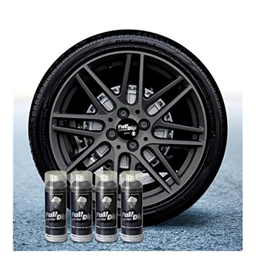 Sophisticauto Lote de 4 Full Dip Antracita Metalizado Mate