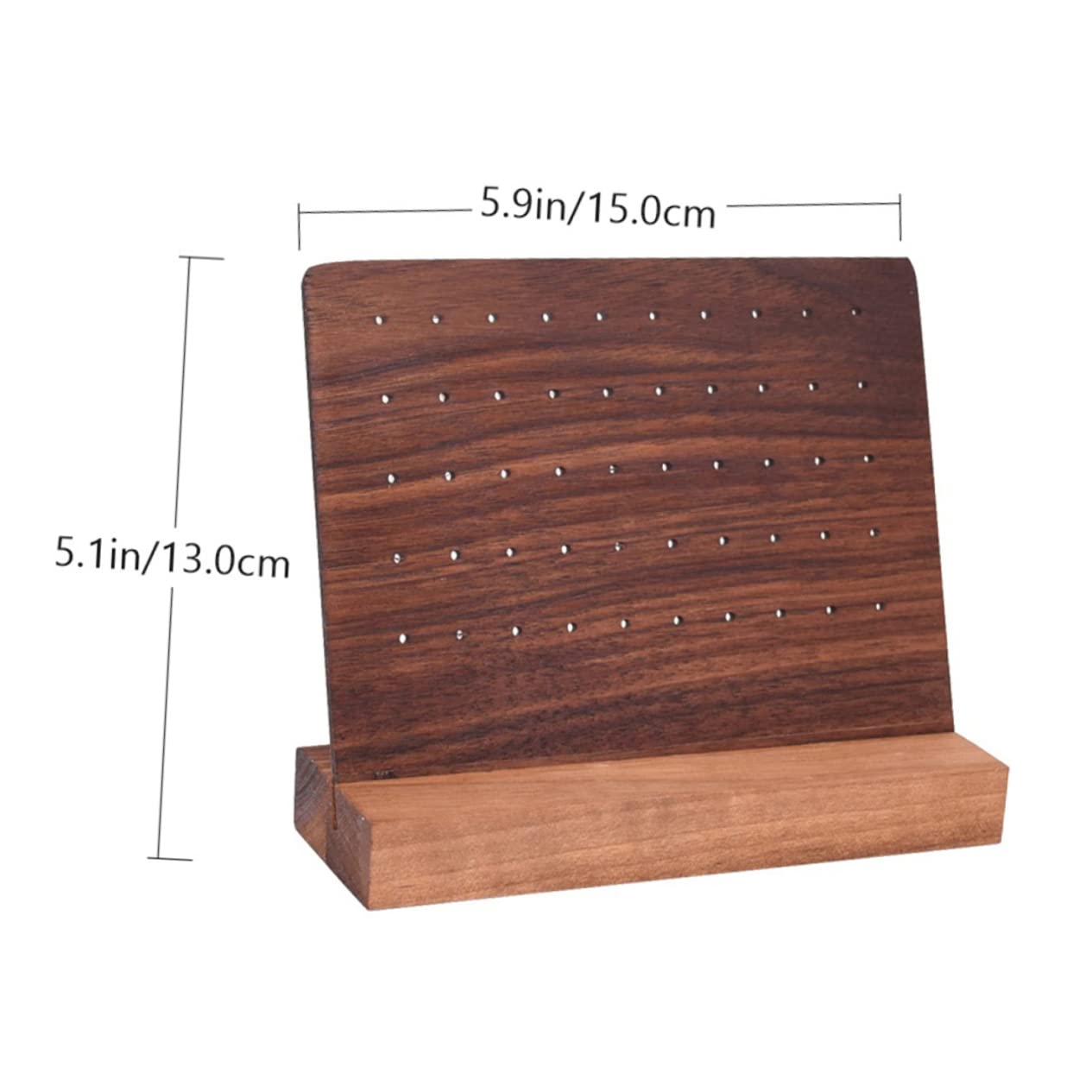 1 Pc Ear Studs Display Stand Display Shelf Earring Rack Display Earring Holder Display Organizer Earring Display Stand Jewelry Display Earring Stand Display Wooden Random Color