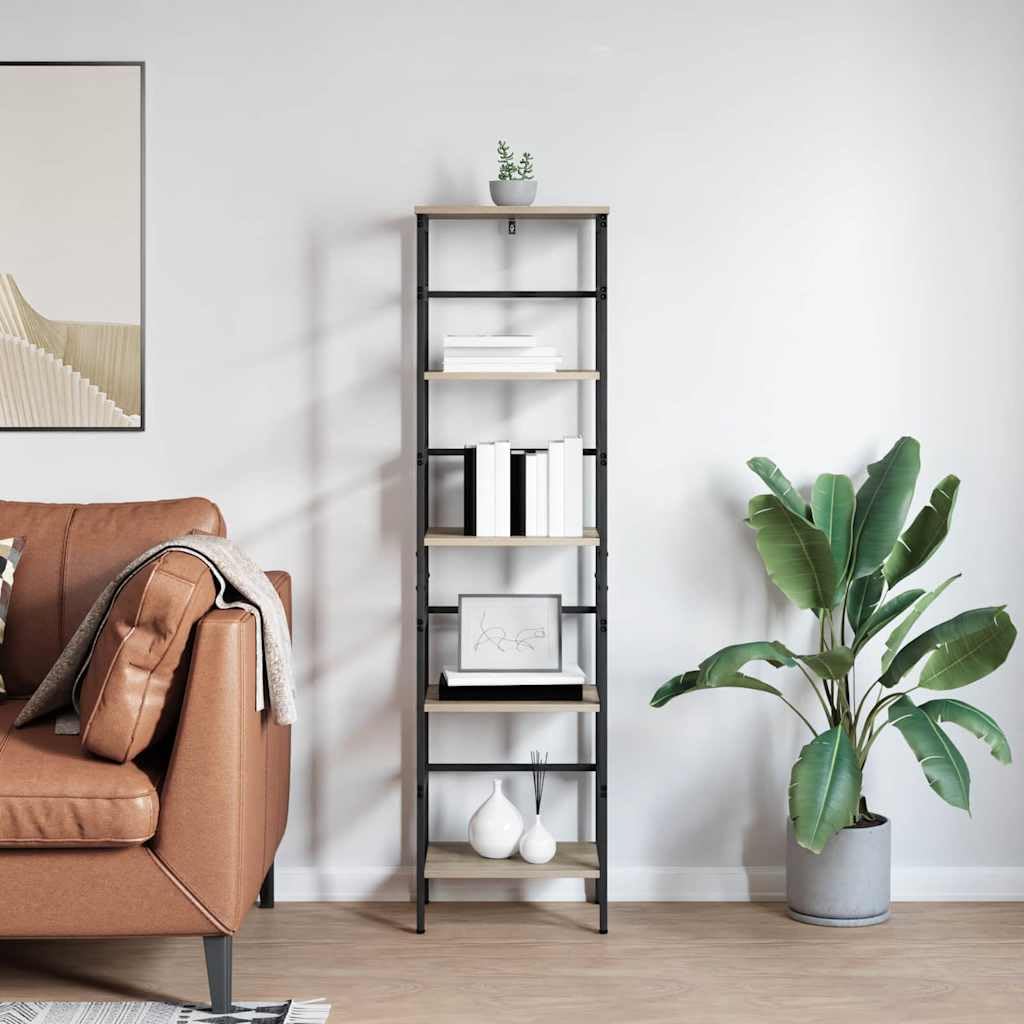 Libreria a 4 livelli, 40 x 29,5 x 149 cm