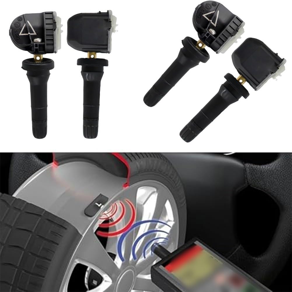 Confezione da 4 sensori di pressione dei pneumatici 13598773 per veicoli GMC compatibile con Ampera-e per Astra K per Mokka X Rocks 2015-2020