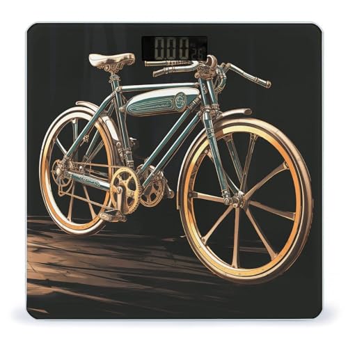 Báscula digital para baño con vidrio templado y pantalla LCD miniatura 1
