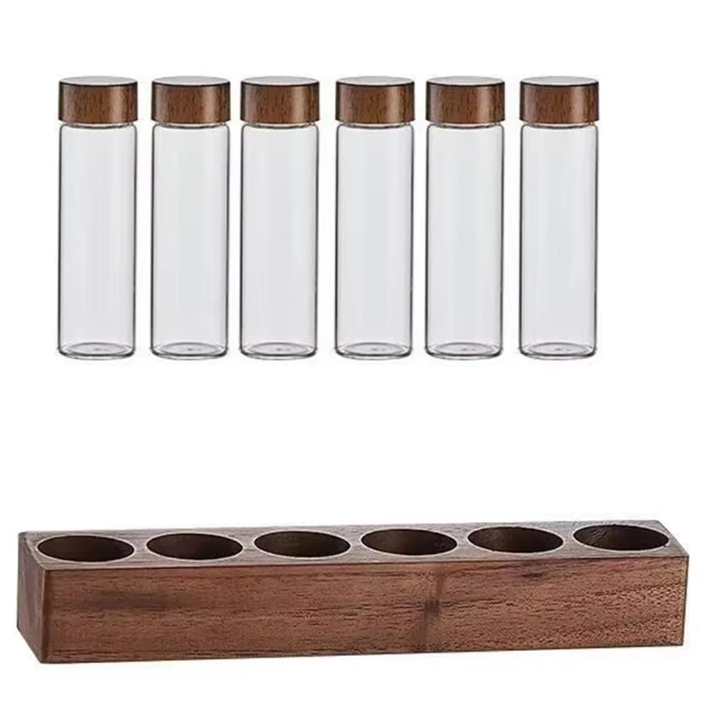 UDSKNV[KSL Coffee Bean Display Stand, Coffee Bean Storage, Glass Coffee Bean Display Stand, for Kitchen, Airtight Coffee Bean.
