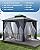 GarveeLife Hardtop Gazebo 8 ft x8 ft for All Weather, with Double Metal Roof, Aluminum Alloy Frame, Net, and Curtain, Permanent Building for Patio, Deck, Backyard, Lawn, and Garden