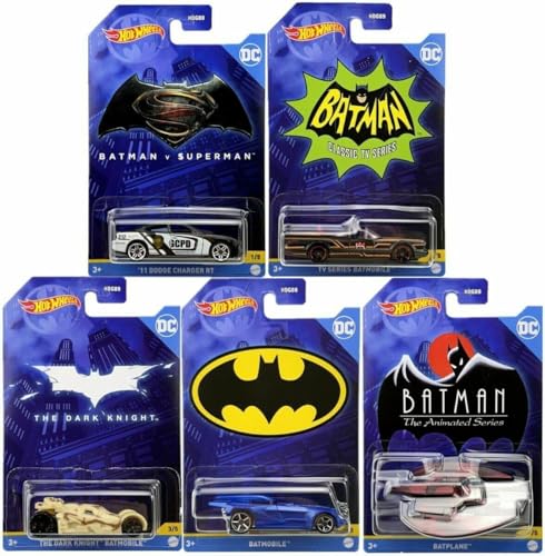Hot Wheels Batman 2022 Batmobile Set 5 Vehículos miniatura 1